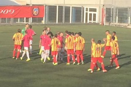Malgrat la vermella a Xavi Puerto, el Sant Andreu va assolir la final // FOTO: J. Mestres