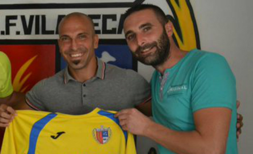 Edu Franco, a la dreta, amb Cuéllar, un dels veterans de la plantilla // FOTO: CF Vila-seca