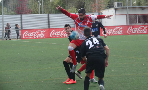 Una imatge del Mollet-Horta jugat aquest diumenge // FOTO: CF MOLLET UE
