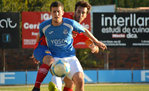 Muniesa, en acció en un partit contra el Martinenc de la temporada 2016-2017 // FOTO: Dani Falcón