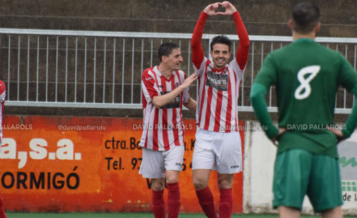 Marc Guijarro -'Giggi'- s'ha estrenat com a golejador amb el Vic // FOTO: David Pallarols
