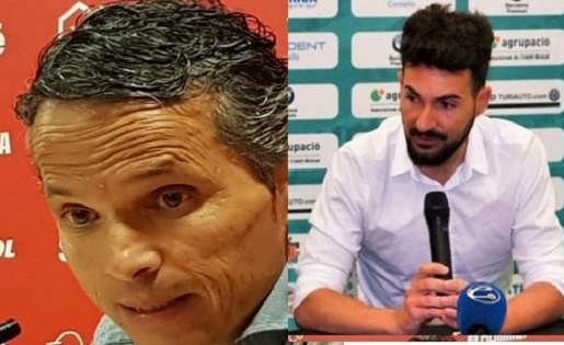 Bartolo (Nàstic) y Romo (Cornellà)