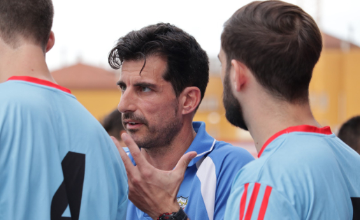 Albert Nualart, entrenador del Martorell, esclata amb les darreres actuacions arbitrals // FOTO: Meritxell Mas