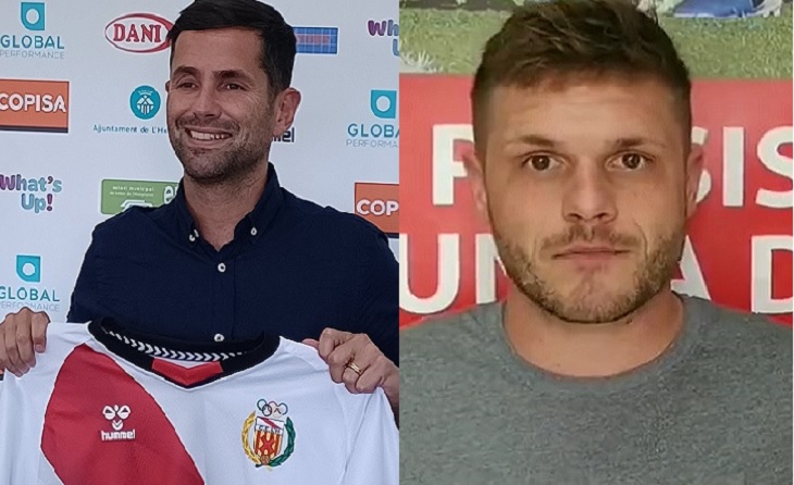 Cristian García (L'Hospitalet) i Ferran Costa (Manresa),