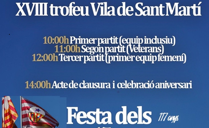 XVIII Trofeu Vila de San Martí 2026 // FOTO: CE Júpiter